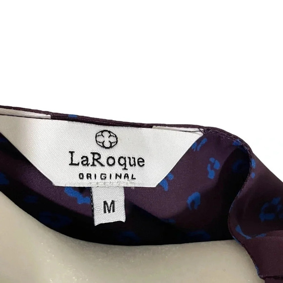 LaRoque Original V-Neck Leopard Blouse - Picture 2 of 4